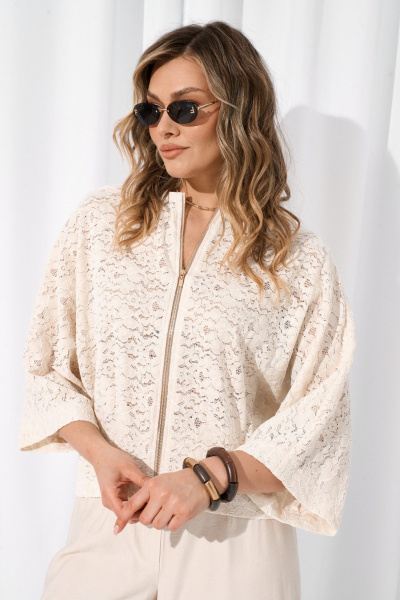 Брюки, бомбер AMUARt 118 молочный - фото 5