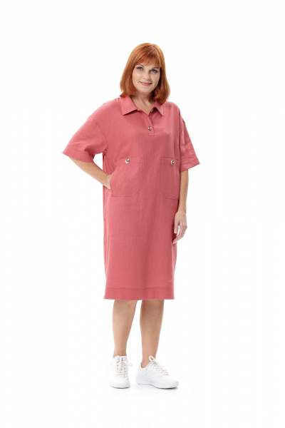 Платье Соджи 671 розовый - фото 4