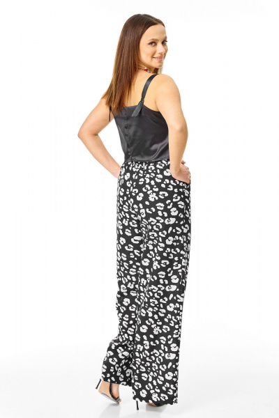 Топ, юбка T&N 7741 черно-белый_дизайн - фото 5