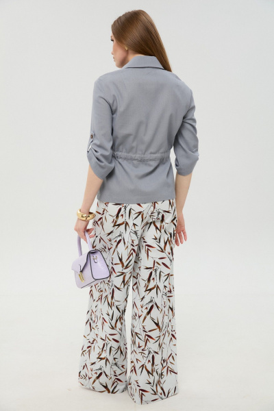 Брюки NikVa 977-11 листья_мультиколор - фото 2