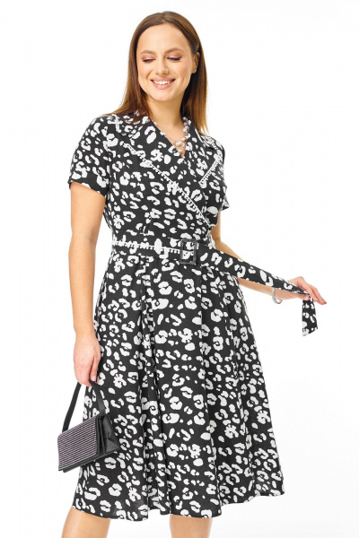 Платье T&N 7744 черно-белый_дизайн - фото 3