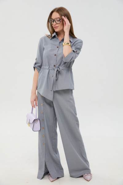 Жакет NikVa 918-14 серый - фото 8