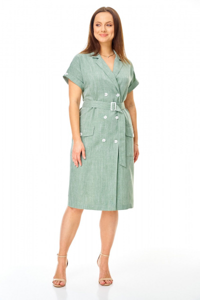 Платье T&N 7749 зелень_меланж - фото 2