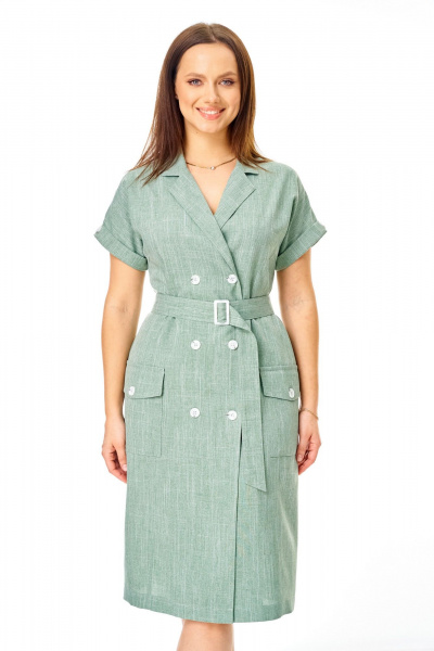 Платье T&N 7749 зелень_меланж - фото 5