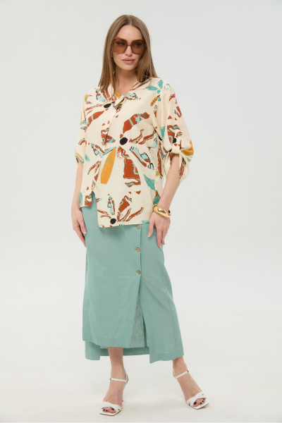 Жакет NikVa 902-16 бохо_мультиколор - фото 1