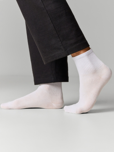 Носки Mark Formelle 106A-3084/253106A белый_св.серый_меланж_черный_рис.3084 - фото 2