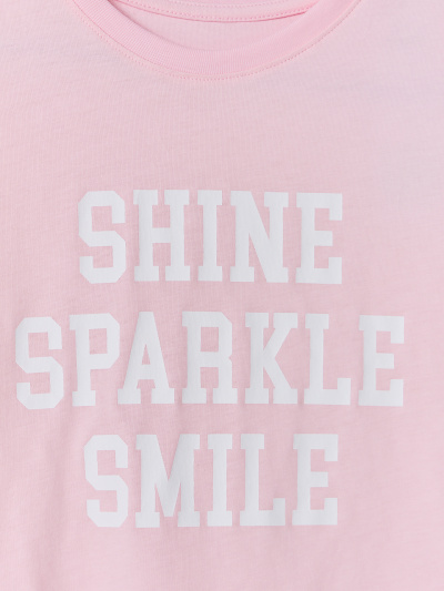 Футболка, шорты Mark Formelle 397769/26-45132П-7 розовый_печать_2_сл_на_пол - фото 2