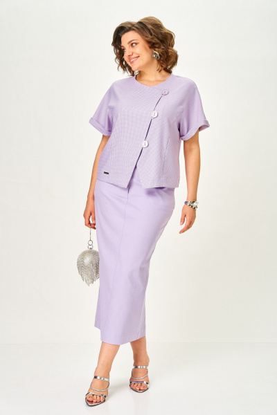 Жакет, юбка Michel chic 1422 нежная_лаванда - фото 7
