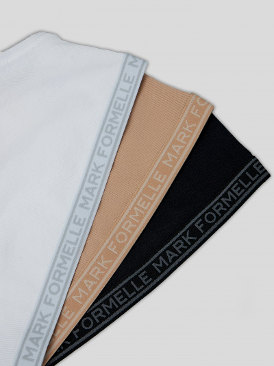 Топ Mark Formelle 517708-3/25-42998Б-1 белый_обжаренный_миндаль_черный - фото 2