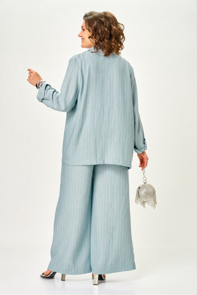Брюки, жакет Michel chic 1446/1 нежно-голубой - фото 5