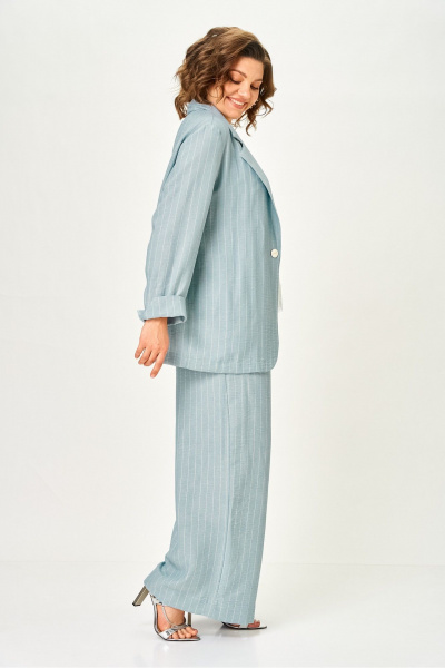Брюки, жакет Michel chic 1446/1 нежно-голубой - фото 4