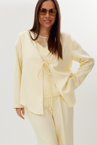 Блуза, брюки, кардиган Магия моды 2709 желтый - фото 7