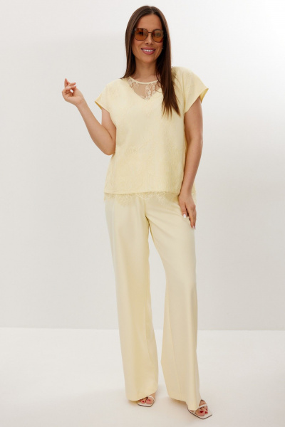 Блуза, брюки, кардиган Магия моды 2709 желтый - фото 4