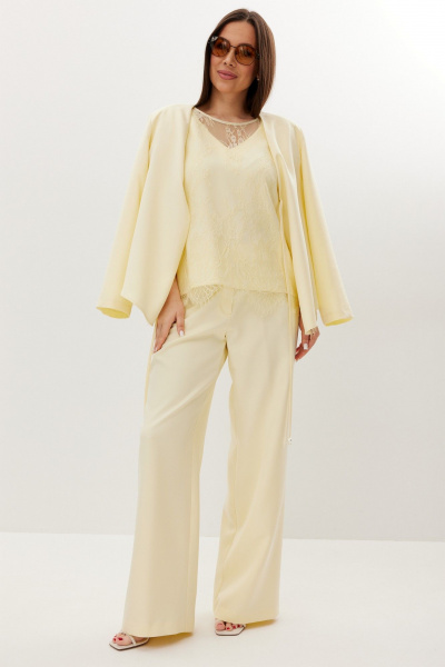 Блуза, брюки, кардиган Магия моды 2709 желтый - фото 1