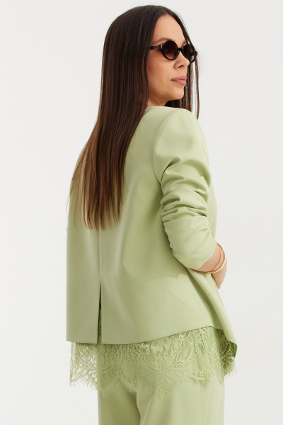Блуза, брюки, кардиган Магия моды 2709 фисташковый - фото 8
