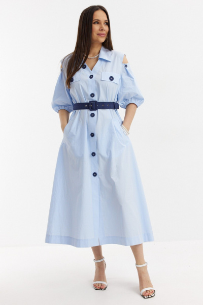 Платье Магия моды 2710 голубой - фото 4