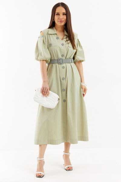 Платье Магия моды 2710 зеленый - фото 3