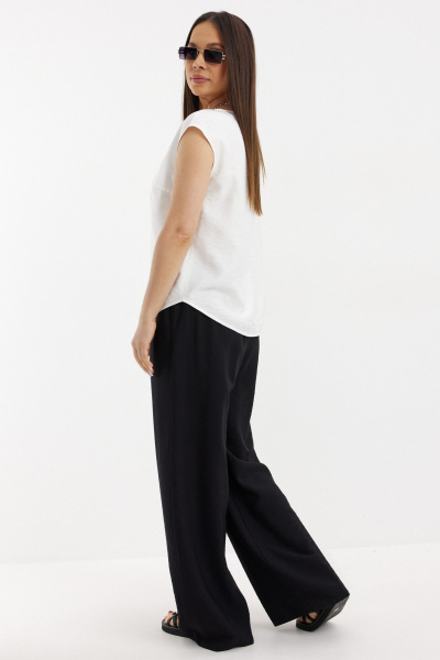 Брюки, кардиган, топ Магия моды 2711 лайм, черный, белый - фото 9