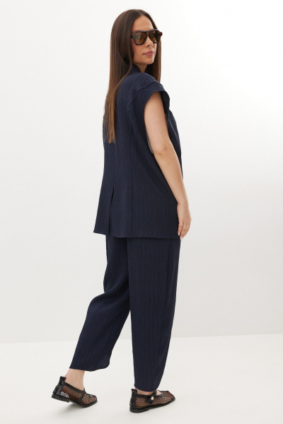 Брюки, жилет, топ Магия моды 2714 синий - фото 7