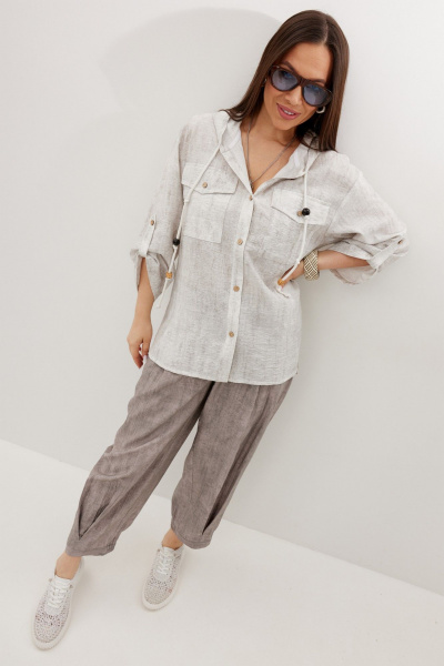 Блуза, брюки Магия моды 2716 беж - фото 8