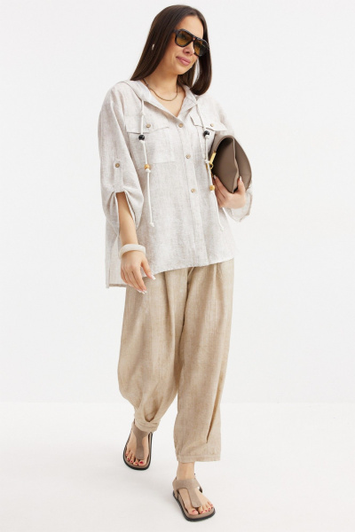 Блуза, брюки Магия моды 2716 беж - фото 6