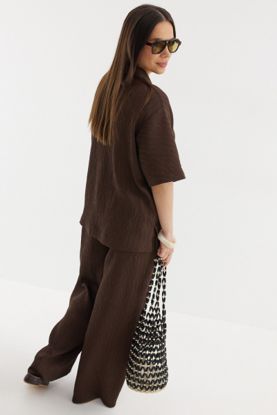 Брюки, рубашка Магия моды 2718 шоколад - фото 4