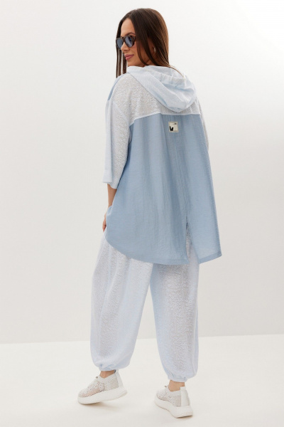 Блуза, брюки Магия моды 2722 голубой - фото 10