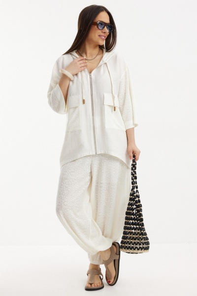Блуза, брюки Магия моды 2722 молочный - фото 2