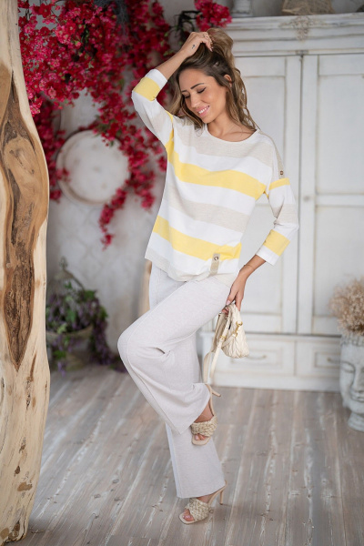 Джемпер Nika.PL 030717 желтый - фото 2