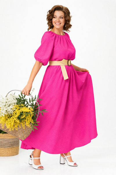 Платье Anastasia м-1236.2 фуксия - фото 2