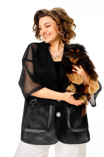 Жакет Anastasia м-1349 черный - фото 16