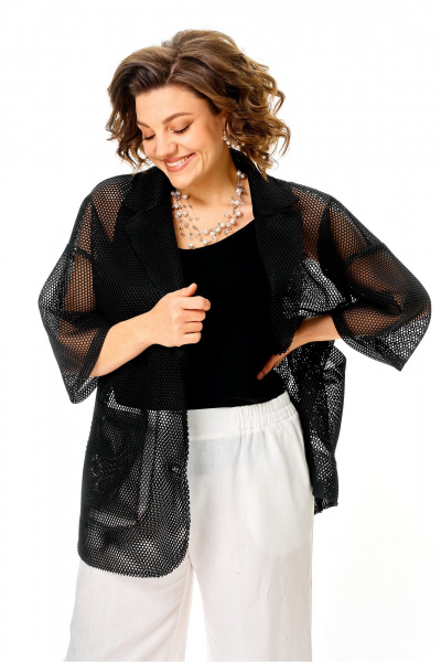 Жакет Anastasia м-1349 черный - фото 11