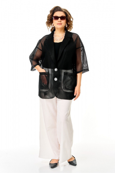 Жакет Anastasia м-1349 черный - фото 6