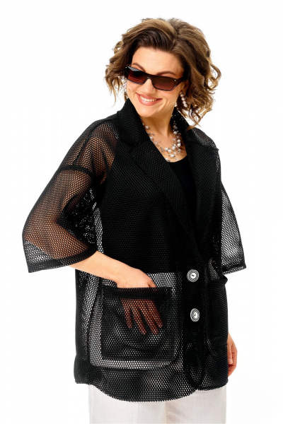 Жакет Anastasia м-1349 черный - фото 2