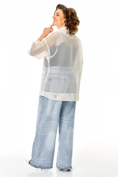 Жакет Anastasia м-1349 молочный - фото 12