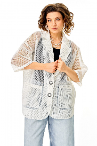 Жакет Anastasia м-1349 молочный - фото 11