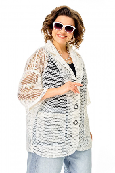 Жакет Anastasia м-1349 молочный - фото 9