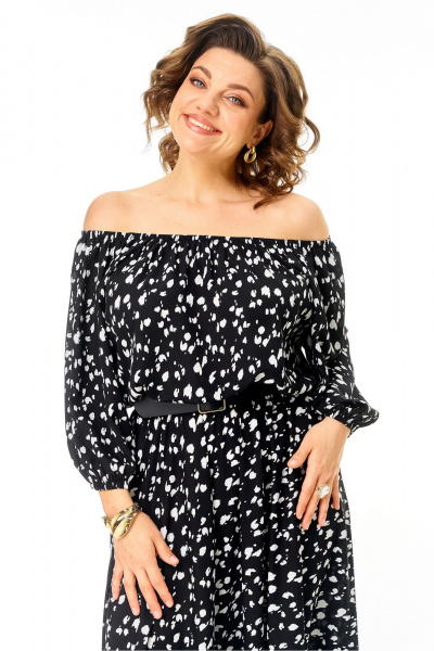 Платье Anastasia м-1237.2 черный - фото 9