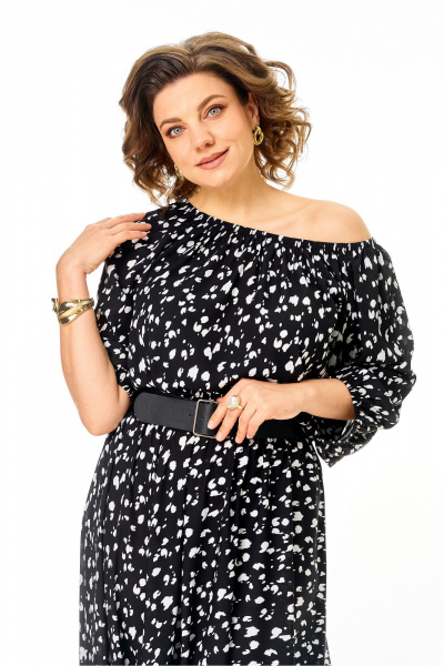 Платье Anastasia м-1237.2 черный - фото 8