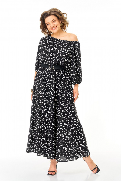 Платье Anastasia м-1237.2 черный - фото 6