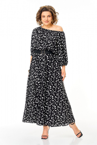 Платье Anastasia м-1237.2 черный - фото 5