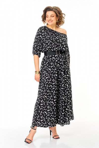 Платье Anastasia м-1237.2 черный - фото 4