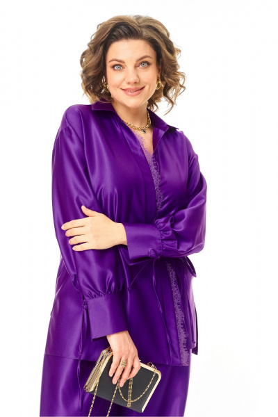 Блуза, брюки Anastasia м-1358 королевский-пурпурный - фото 10