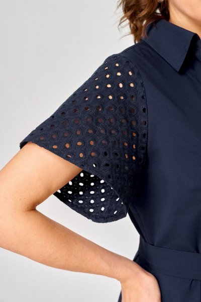 Платье EVA GRANT 7325 темно-синий - фото 10