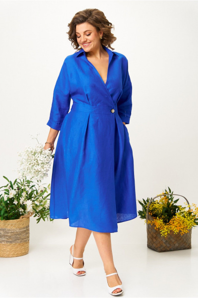 Платье Anastasia м-1229 индиго - фото 7