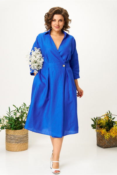 Платье Anastasia м-1229 индиго - фото 6