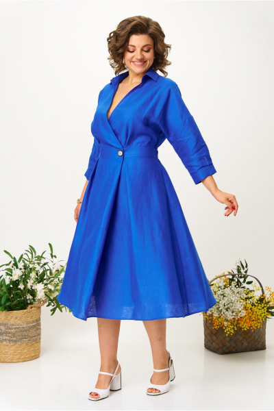 Платье Anastasia м-1229 индиго - фото 4