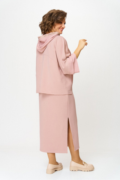 Джемпер, юбка Anastasia м-1224.1 пудровый - фото 13