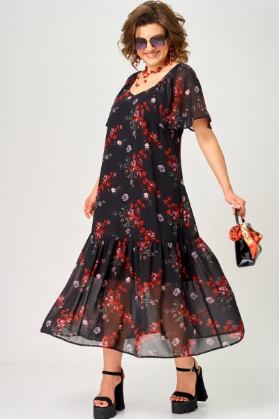 Платье EVA GRANT 7246 принт_цветок - фото 9