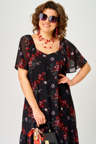 Платье EVA GRANT 7246 принт_цветок - фото 8